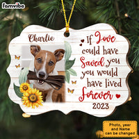 Personalized Dog Loss Gift If Love Could Have Saved You Photo Benelux Ornament 28298 thumb 1
