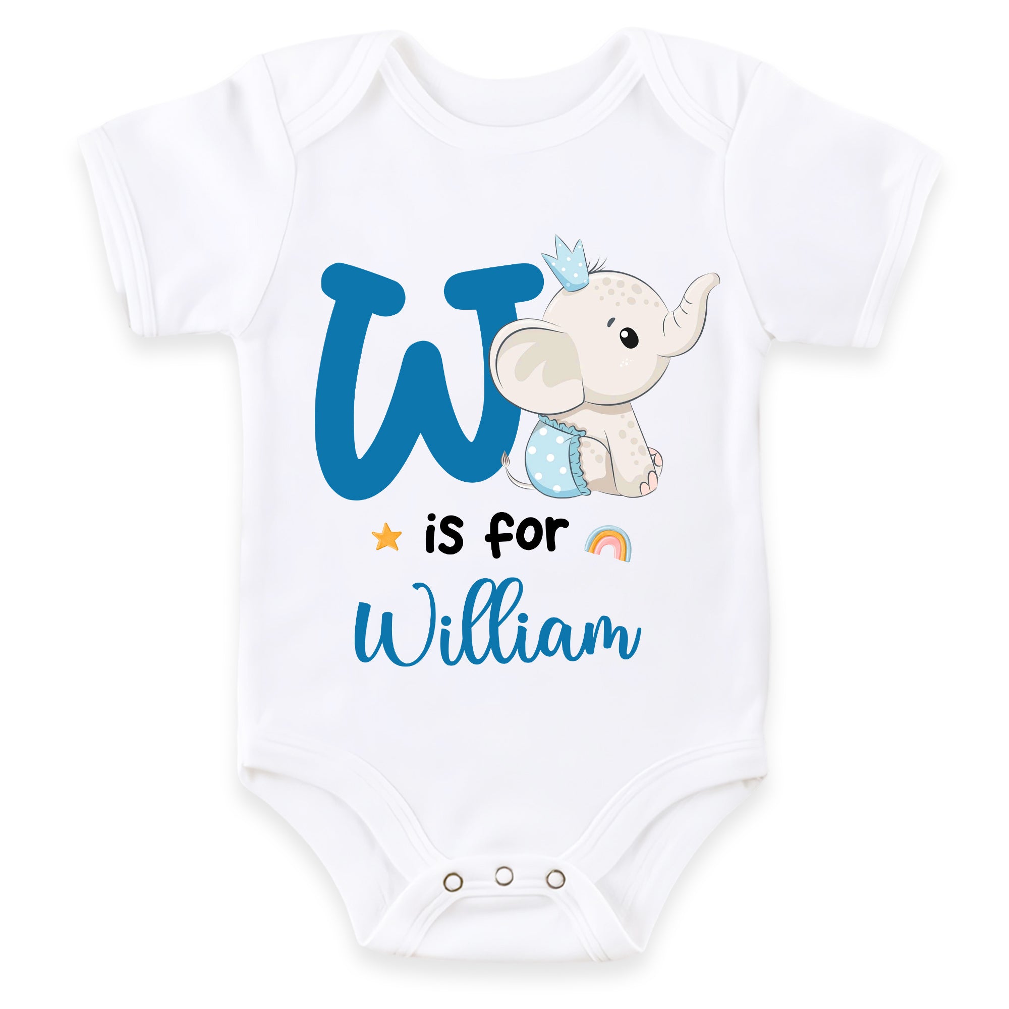 Personalized Gift For Baby Cute Elephant Baby Onesie 28299 Primary Mockup