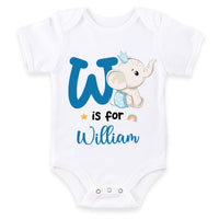 Personalized Gift For Baby Cute Elephant Baby Onesie 28299 thumb 1