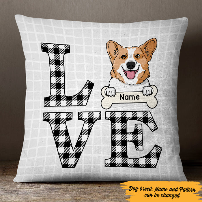 Personalized Love Dog  Pillow DB32 30O47 1