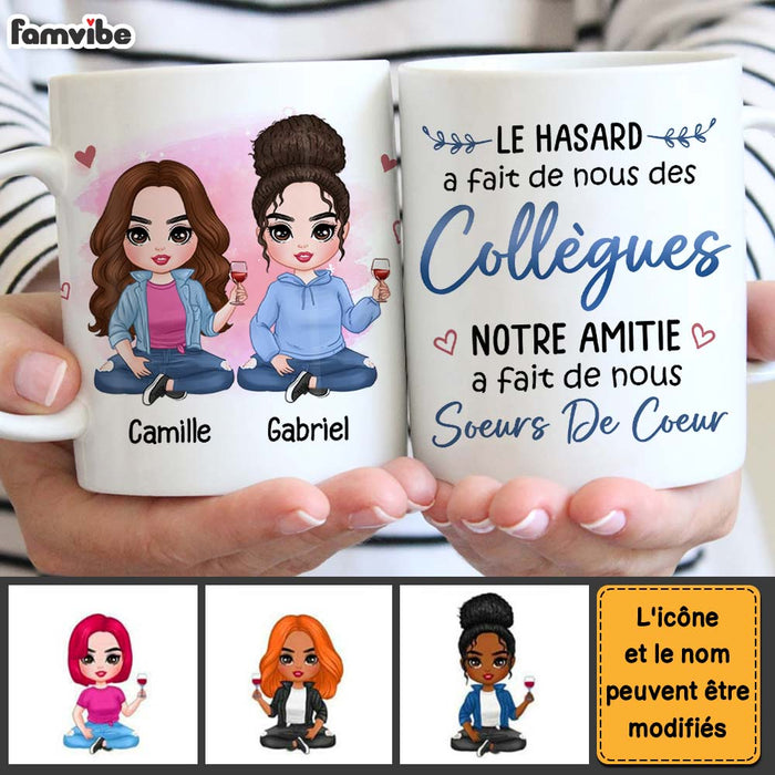Personalized Gift For Friends Collegues French Collègues Mug 30448 1