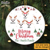 Personalized Gift For Family Reindeer Circle Ornament 28302 1
