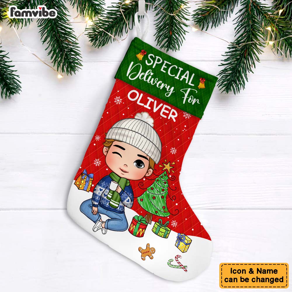 Personalized Delivery For Grandson Stocking 28305 Primary Mockup