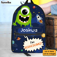 Personalized Gift For Grandson I'm Roarsome Monster BackPack 28307 thumb 1
