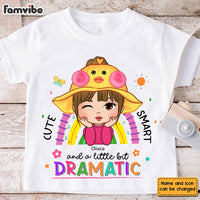 Personalized Gift For Granddaughter Cute Smart And Dramatic Kid T Shirt 28314 thumb 1
