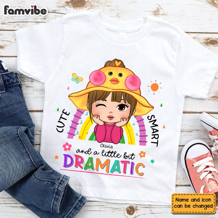 Personalized Gift For Granddaughter Cute Smart And Dramatic Kid T Shirt 28314 1