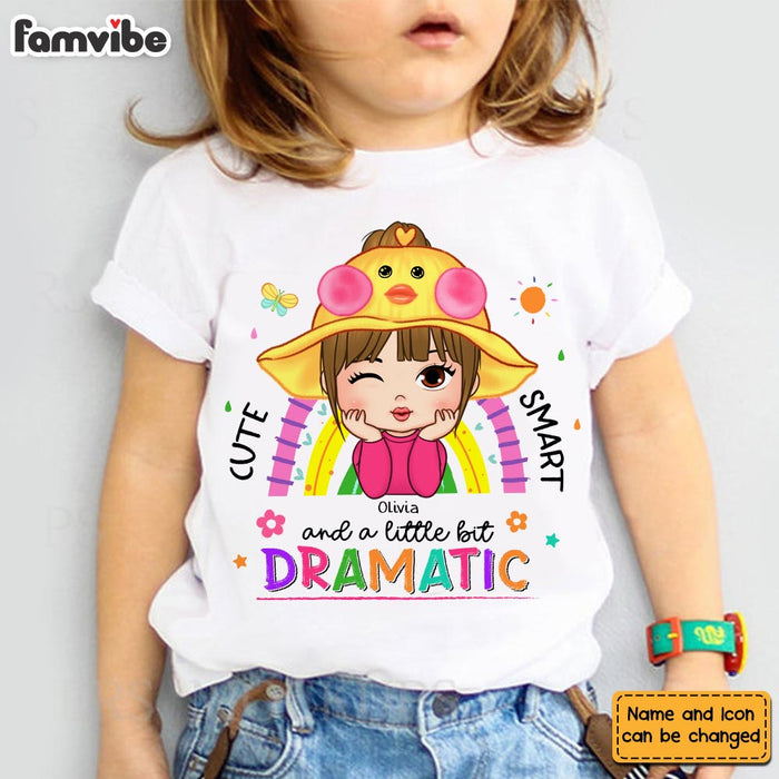 Personalized Gift For Granddaughter Cute Smart And Dramatic Kid T Shirt 28314 1