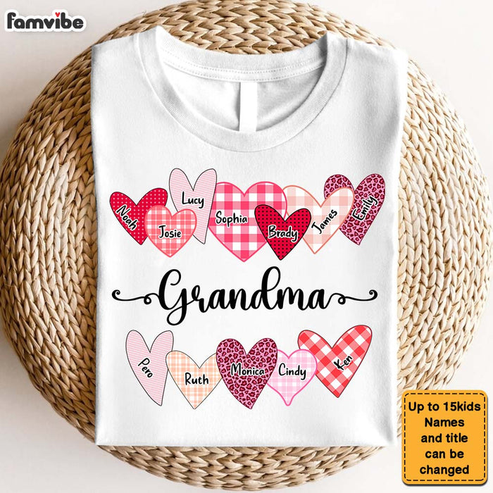 Personalized Gift For Grandma Sweet Heart Pattern Shirt - Hoodie - Sweatshirt 28316 1