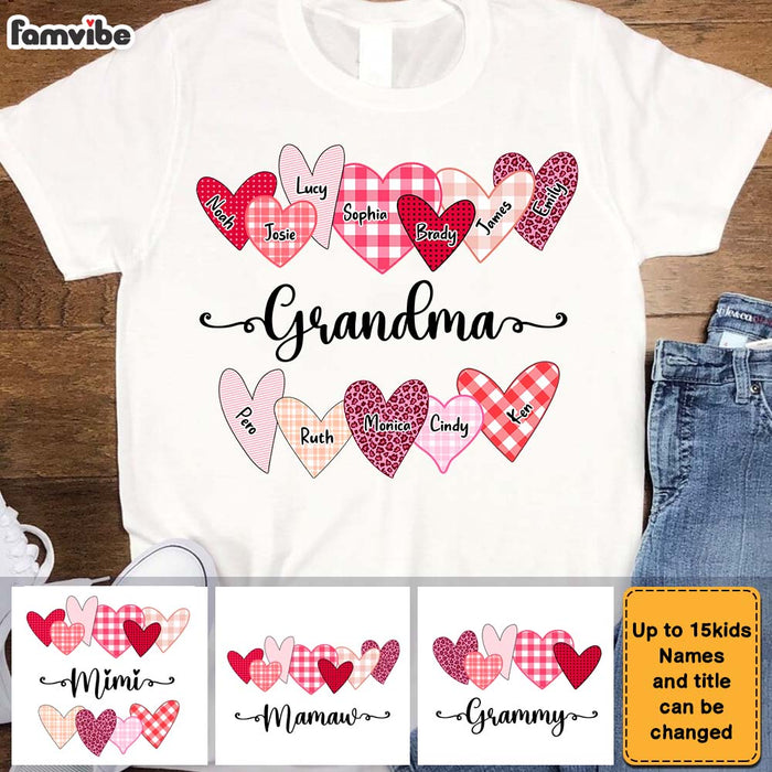 Personalized Gift For Grandma Sweet Heart Pattern Shirt - Hoodie - Sweatshirt 28316 1
