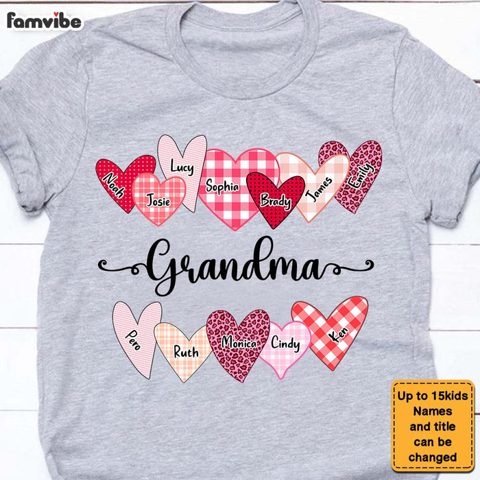 Personalized Gift For Grandma Sweet Heart Pattern Shirt - Hoodie - Sweatshirt 28316 1