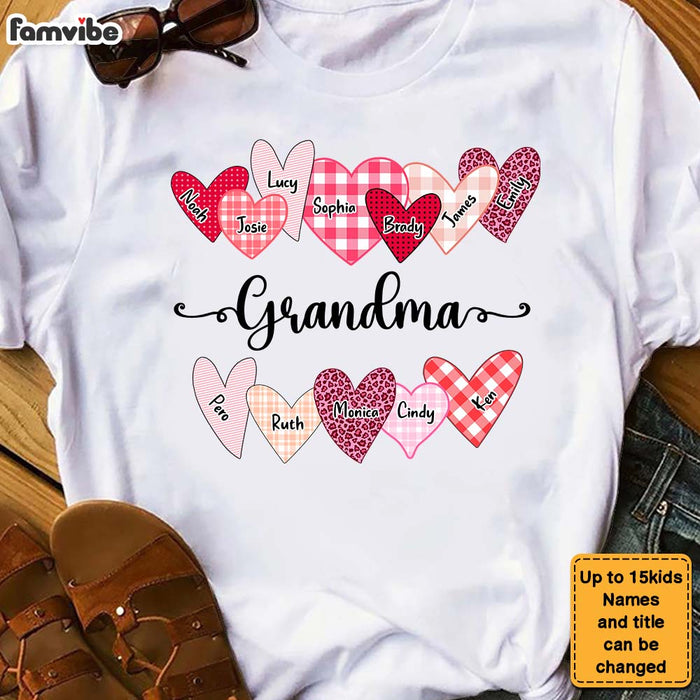Personalized Gift For Grandma Sweet Heart Pattern Shirt - Hoodie - Sweatshirt 28316 1