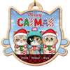 Personalized Gift For Cat Lovers Christmas Meowy Catmas Ornament 28318 1