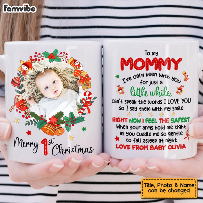 Personalized Gift For Baby Merry 1st Christmas Mug 28319 1
