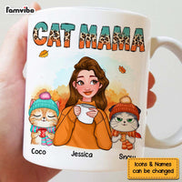 Personalized Gift For Cat Mom Fall Theme Mug 28320 thumb 1