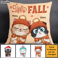 Personalized Gift For Cat Lovers Hello Fall Pillow 28322 thumb 1