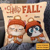 Personalized Gift For Cat Lovers Hello Fall Pillow 28322 thumb 1
