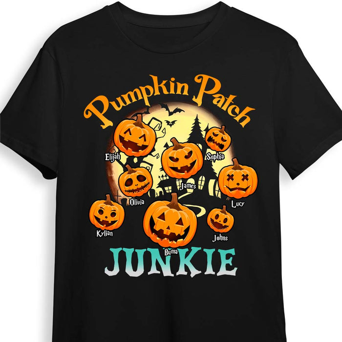 Personalized Gift For Grandpa Pumpkin Patch Junkie Shirt - Hoodie - Sweatshirt 28332 1