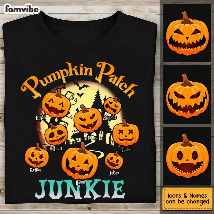 Personalized Gift For Grandpa Pumpkin Patch Junkie Shirt - Hoodie - Sweatshirt 28332 1