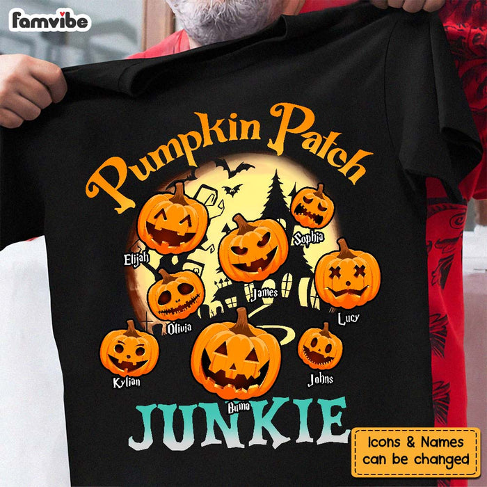 Personalized Gift For Grandpa Pumpkin Patch Junkie Shirt - Hoodie - Sweatshirt 28332 1