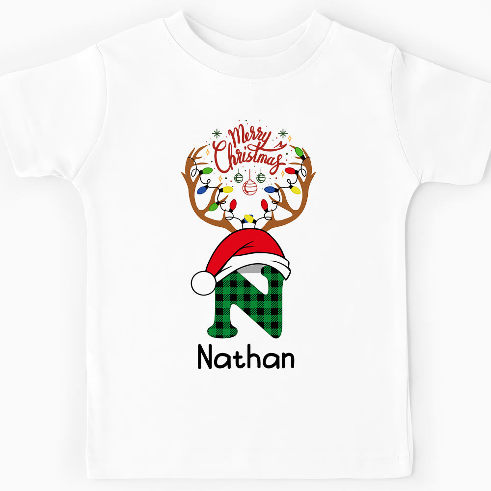 Personalized Gift For Grandson Christmas Theme Kid T Shirt 28336 Mockup White