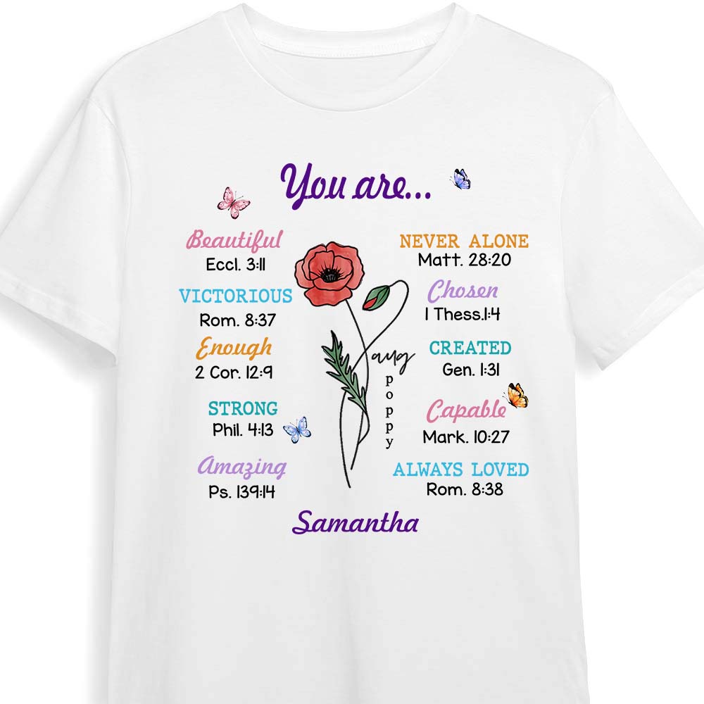Personalized Christian Gift For Women You Are Bible Verse Shirt Hoodie Sweatshirt 29163 Primary Mockup