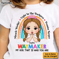 Personalized Gift For Granddaughter Waymaker Christian Kid T Shirt 28343 thumb 1