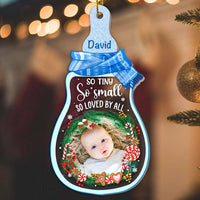 Personalized Christmas Gift For Newborn Baby So Loved By All Photo Ornament 28347 thumb 1