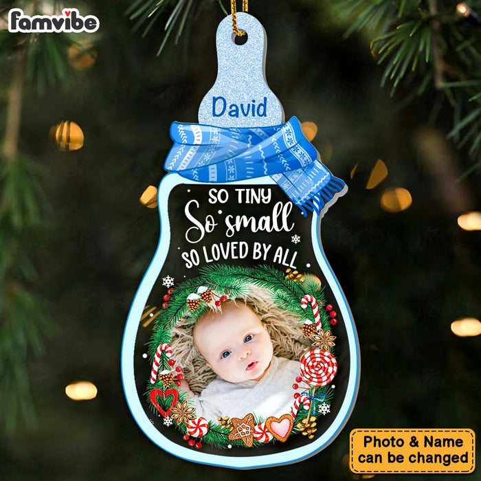 Personalized Christmas Gift For Newborn Baby So Loved By All Photo Ornament 28347 1