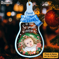 Personalized Christmas Gift For Newborn Baby So Loved By All Photo Ornament 28347 thumb 1