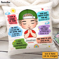 Personalized Gift For Grandson Christian Kids Bible Verse Pillow 28348 thumb 1