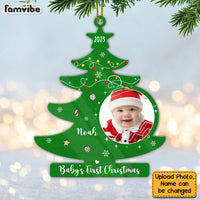 Personalized Upload Photo Baby's First Christmas Tree Ornament 28350 thumb 1