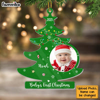 Personalized Upload Photo Baby's First Christmas Tree Ornament 28350 thumb 1