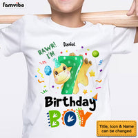 Personalized Gift For Grandson Cute Birthday Dino Kid T Shirt 28353 thumb 1