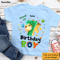 Personalized Gift For Grandson Cute Birthday Dino Kid T Shirt 28353 thumb 1