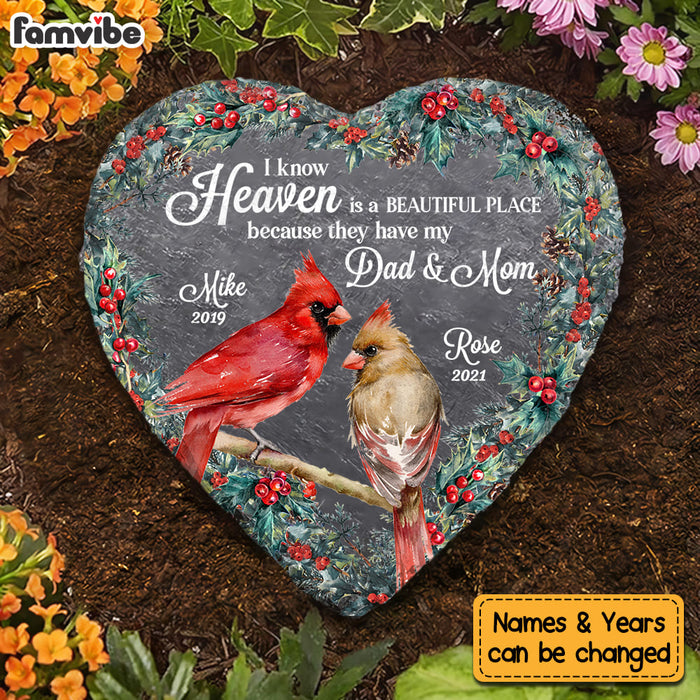 Personalized Heaven Is A Beautiful Place Heart Memorial Stone NB43 36O53 28355 1