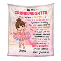 Personalized Gift For Granddaughter Love Ballet Blanket 28361 thumb 1