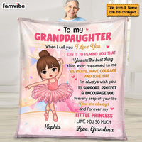Personalized Gift For Granddaughter Love Ballet Blanket 28361 thumb 1