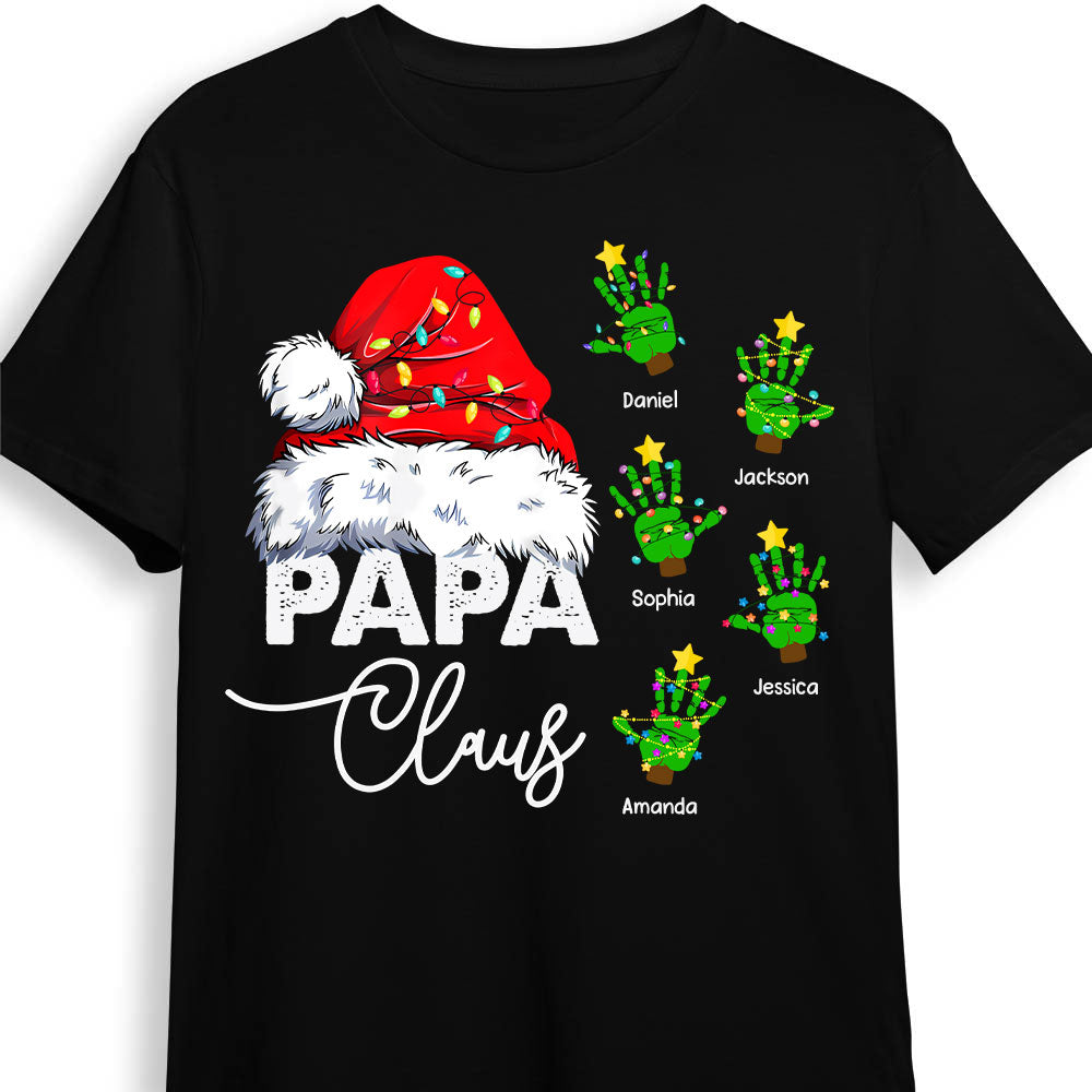 Personalized Grandpa Christmas Papa Claus Shirt Hoodie Sweatshirt 28362 Primary Mockup