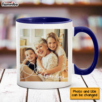 Personalized Gift For Grandma Swirl Heart Upload Photo Gallery Mug 28364 thumb 1