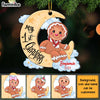 Personalized Ginger Cookie Baby And Moon First Christmas Ornament 28365 1