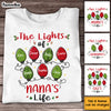 Personalized Christmas Gift For Grandma The Lights Of Nana's Life Shirt - Hoodie - Sweatshirt 28367 1