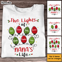 Personalized Christmas Gift For Grandma The Lights Of Nana's Life Shirt - Hoodie - Sweatshirt 28367 thumb 1