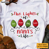 Personalized Christmas Gift For Grandma The Lights Of Nana's Life Shirt - Hoodie - Sweatshirt 28367 thumb 1