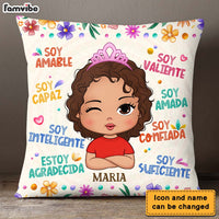 Personalized Gifts For Granddaughter Spanish Soy Amable Pillow 28369 thumb 1
