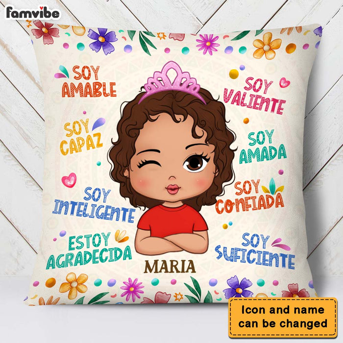 Personalized Gifts For Granddaughter Spanish Soy Amable Pillow 28369 1