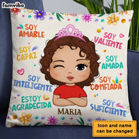Personalized Gifts For Granddaughter Spanish Soy Amable Pillow 28369 thumb 1