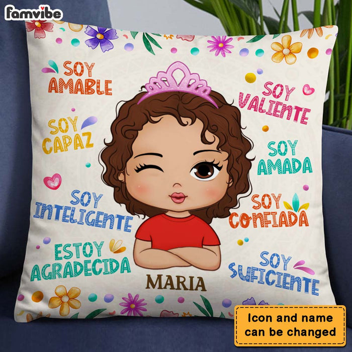 Personalized Gifts For Granddaughter Spanish Soy Amable Pillow 28369 1