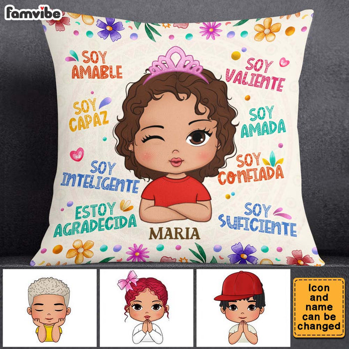 Personalized Gifts For Granddaughter Spanish Soy Amable Pillow 28369 1
