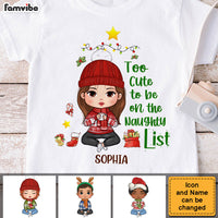 Personalized Christmas Gift For Granddaughter Too Cute To Be Kid T Shirt 28370 thumb 1