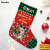 Personalized Christmas Funny Dog Photo Upload Stocking 28377 1